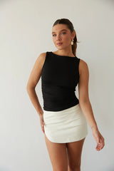Ashtyn Faux Leather Mini Skirt