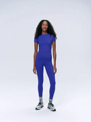 Ultimate Seam Detail Zip Pocket Leggings - Cobalt Blue