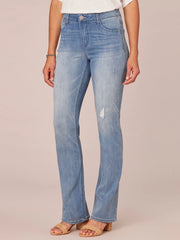 "Ab"solution® High Rise Itty Bitty Bootcut Light Blue Jeans