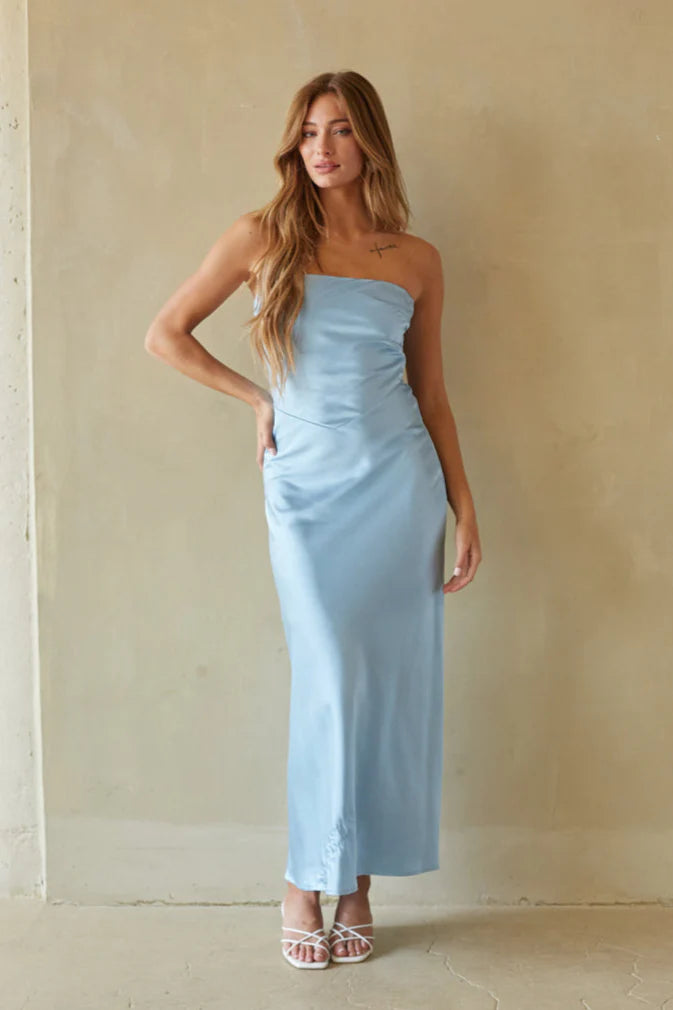 Romina Satin Maxi Dress