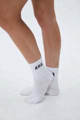 3 Pack ADA Socks - White/Black, Black/Cream, Light Grey Melange/Black