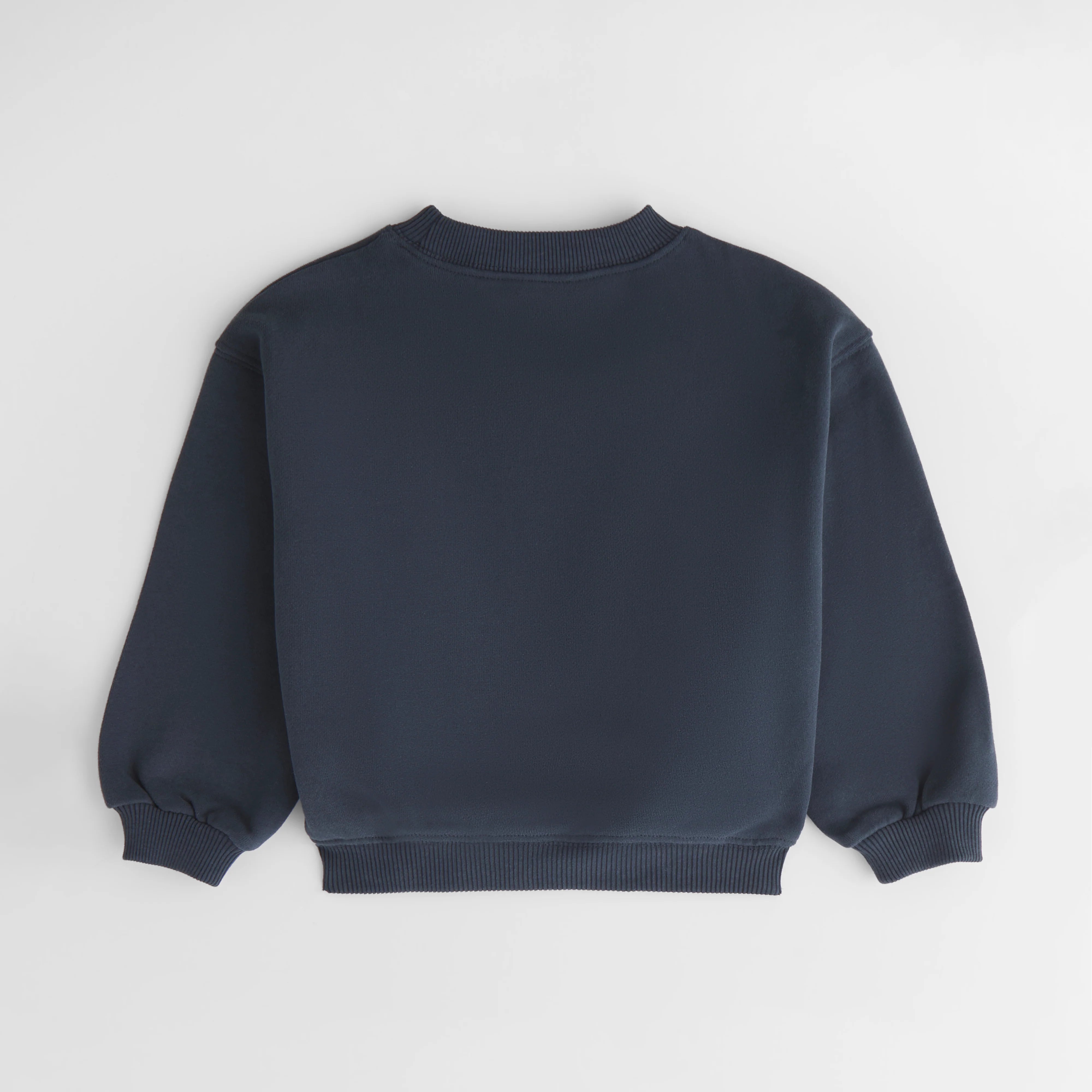 Mini Varsity Oversized Sweatshirt - Midnight Blue/Marshmallow White