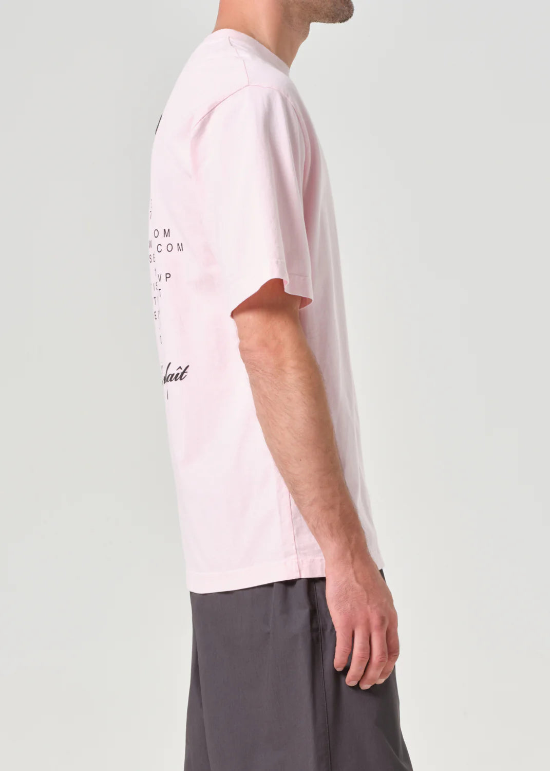 AGOLDE / RSVP Gallery S/S Tee in Pink / Black