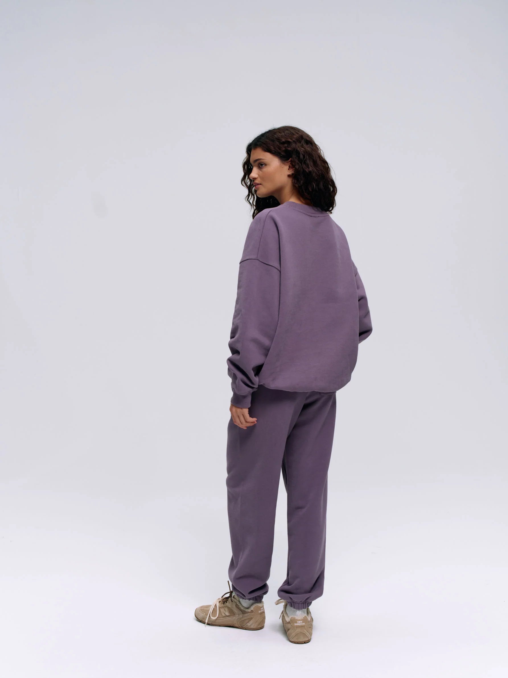 ADA Stitch Oversized Sweatshirt - Violet Purple