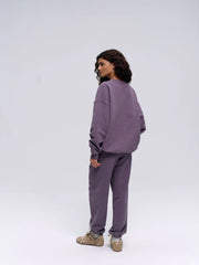 ADA Stitch Oversized Sweatshirt - Violet Purple