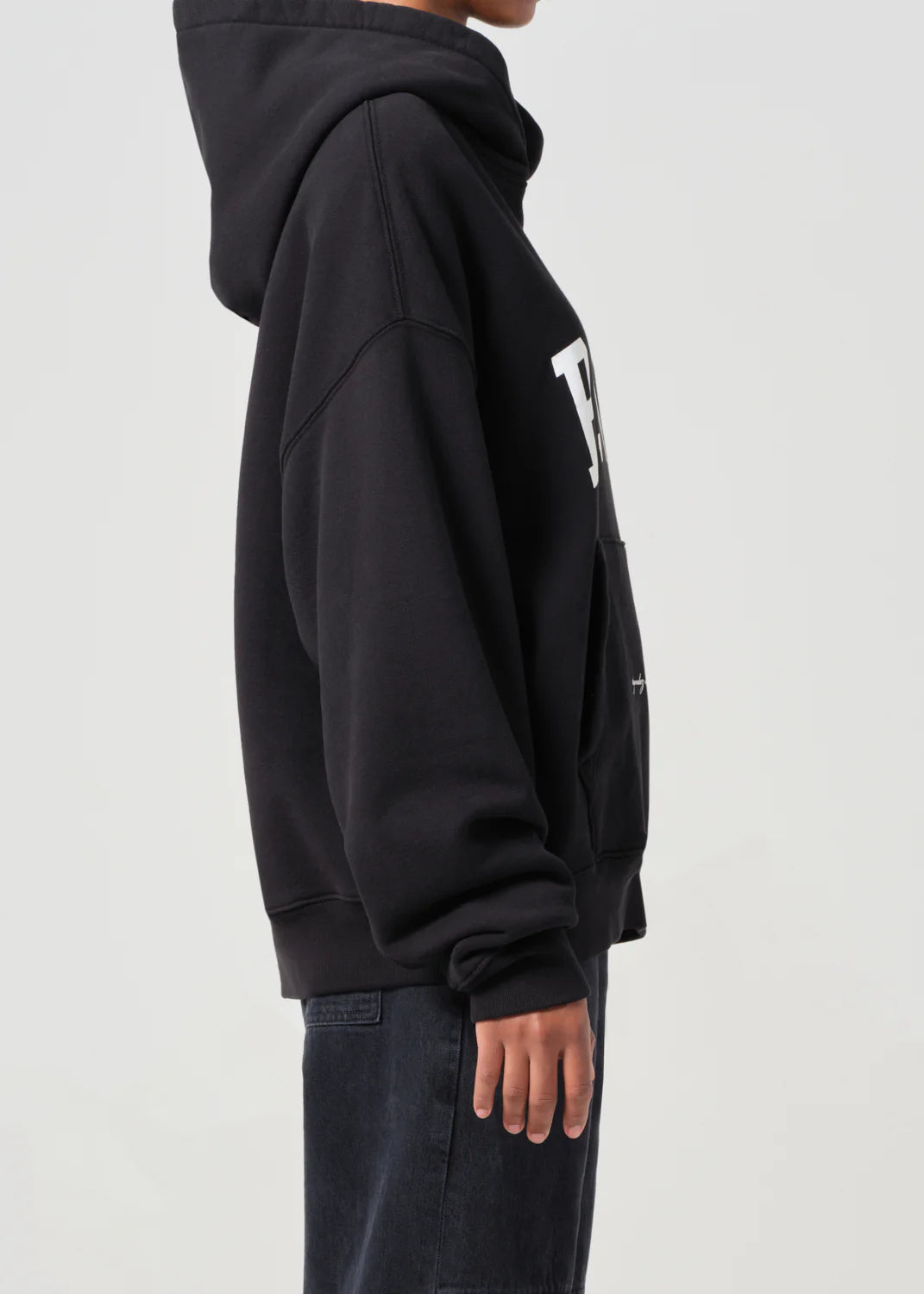 AGOLDE / RSVP Arch Logo Hoodie in Marker / Chalk