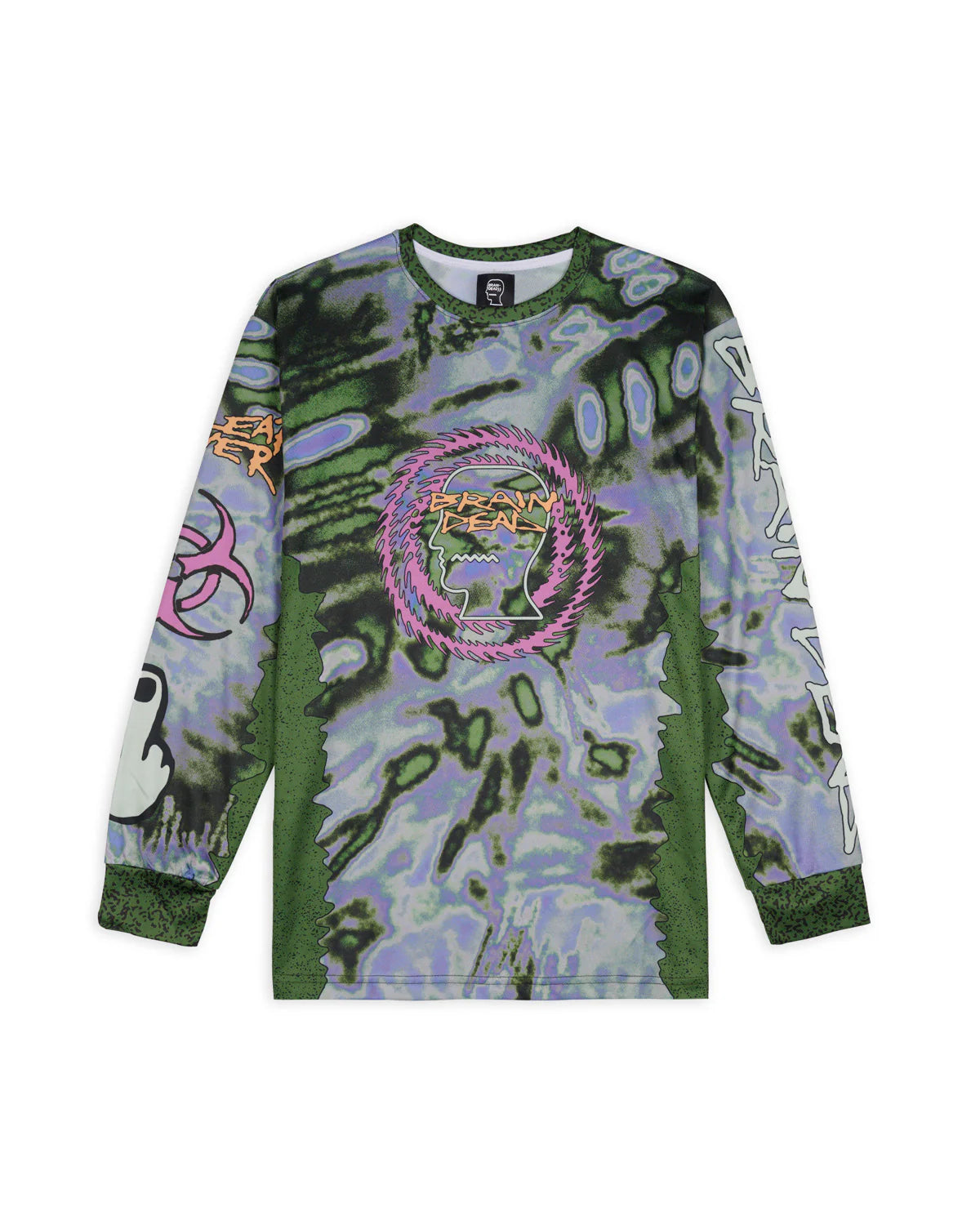 Brain Dead Equipment Chaos Team Tech Long Sleeve - Green