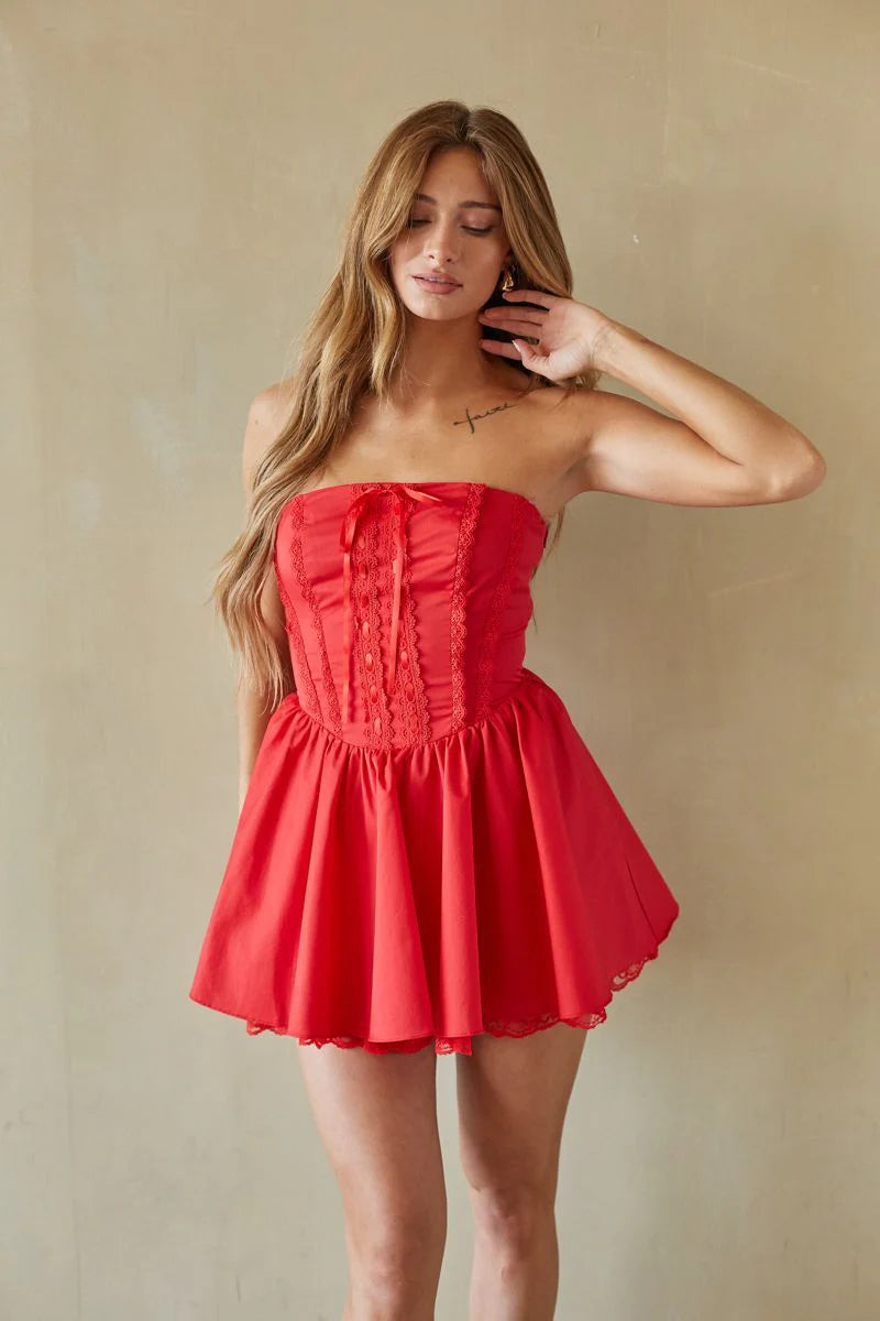 Sabrina Strapless Corset Mini Dress