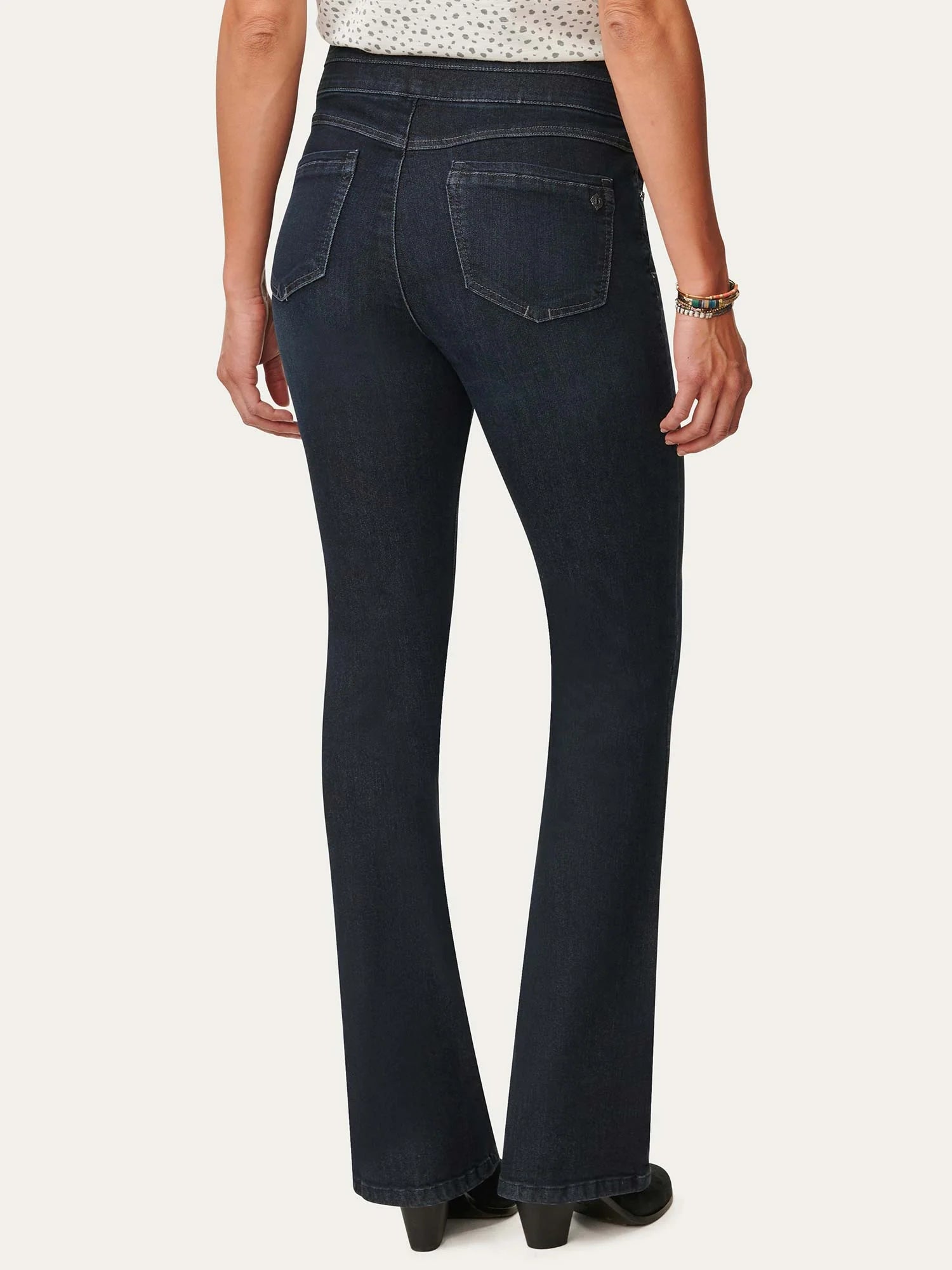 "Ab"solution® High Rise Indigo Itty Bitty Bootcut Glider Jean