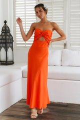 Glowing And Going Maxi Dress Orange