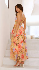 Kelli Maxi Dress - Yellow Floral