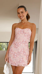 Genevieve Mini Dress - Pink