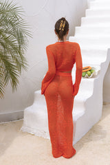 Terra Maxi Skirt Orange