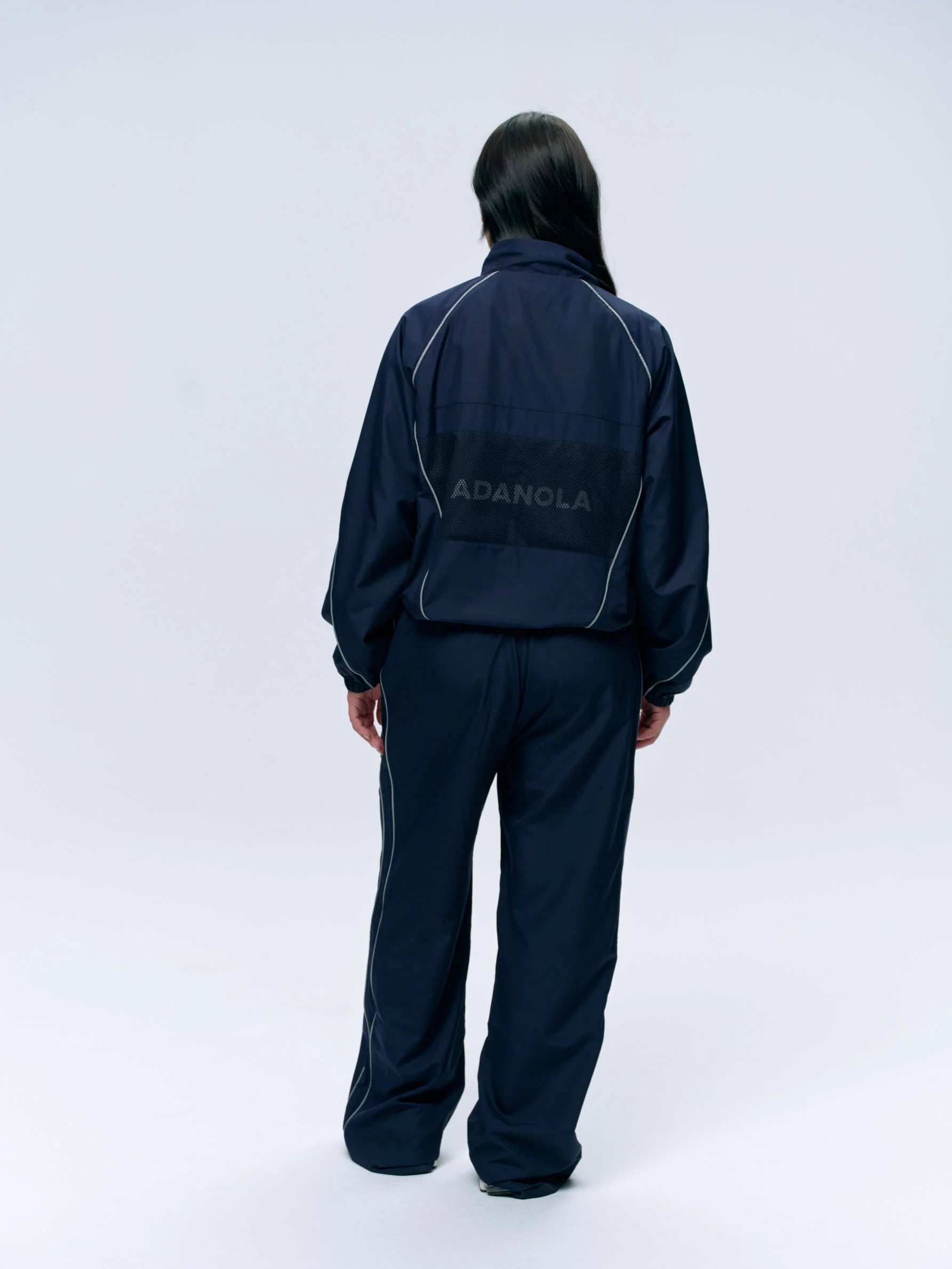 Piping Track Jacket - Navy Blue