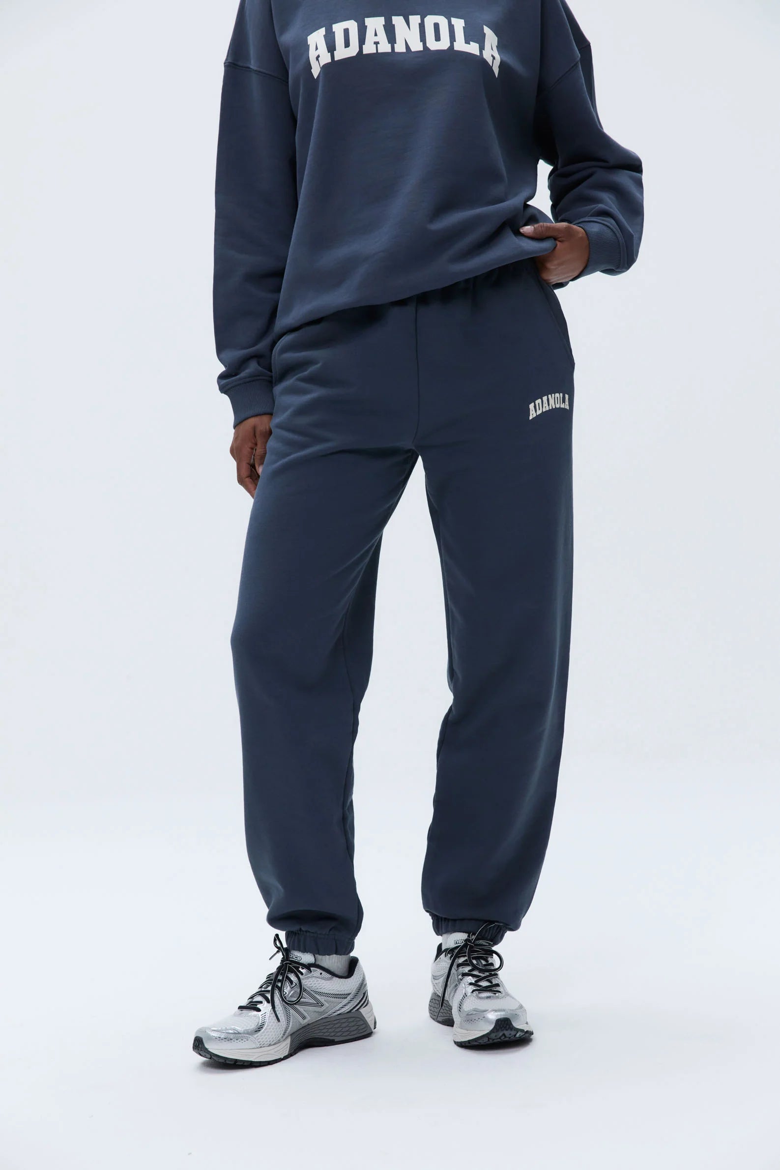 Varsity Sweatpants - Washed Midnight Blue