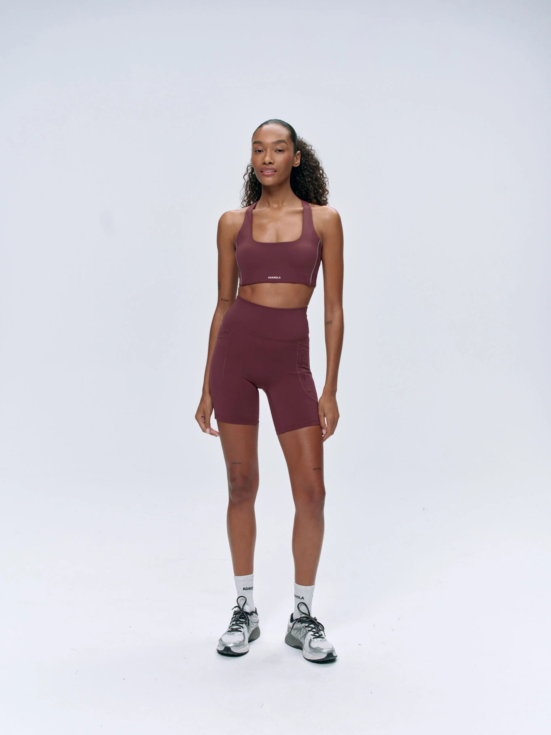 Ultimate Ultra Crop Pocket Shorts - Burgundy
