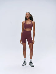 Ultimate Ultra Crop Pocket Shorts - Burgundy