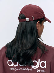 Adanola Embroidered Washed Cap - Burgundy