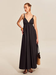 Double Strap V-Neck Cami Dress