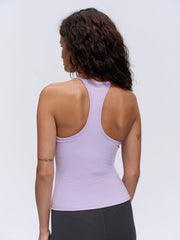 Ultimate Ruched Front Racer Tank - Lilac