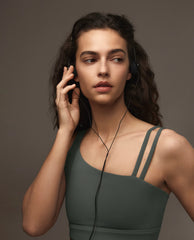 Ultimate Asymmetric Double Strap Bra - Sea Green