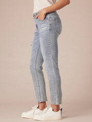 "Ab"solution® High Rise Light Blue Vintage Denim Skinny Jeans