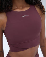 Ultimate Wrap Over Bra - Burgundy