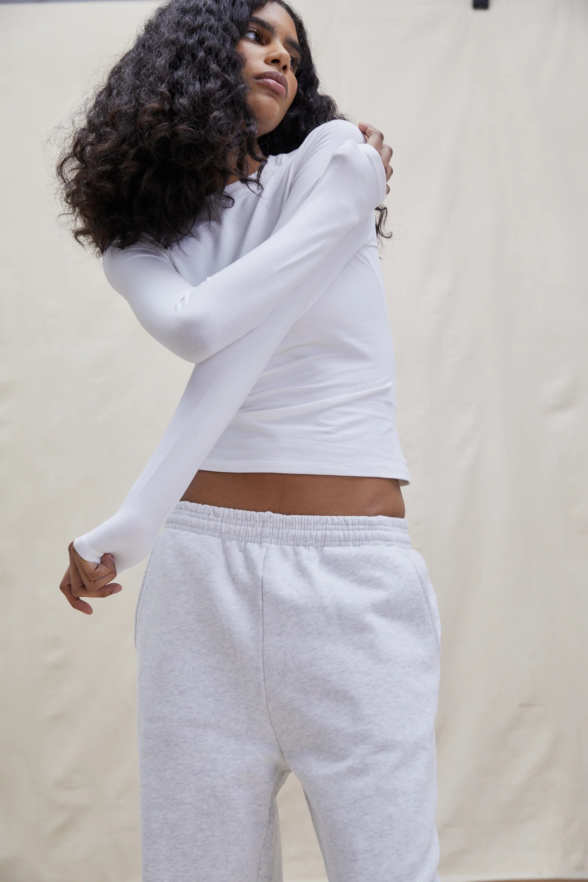 Long Sleeve Top - White