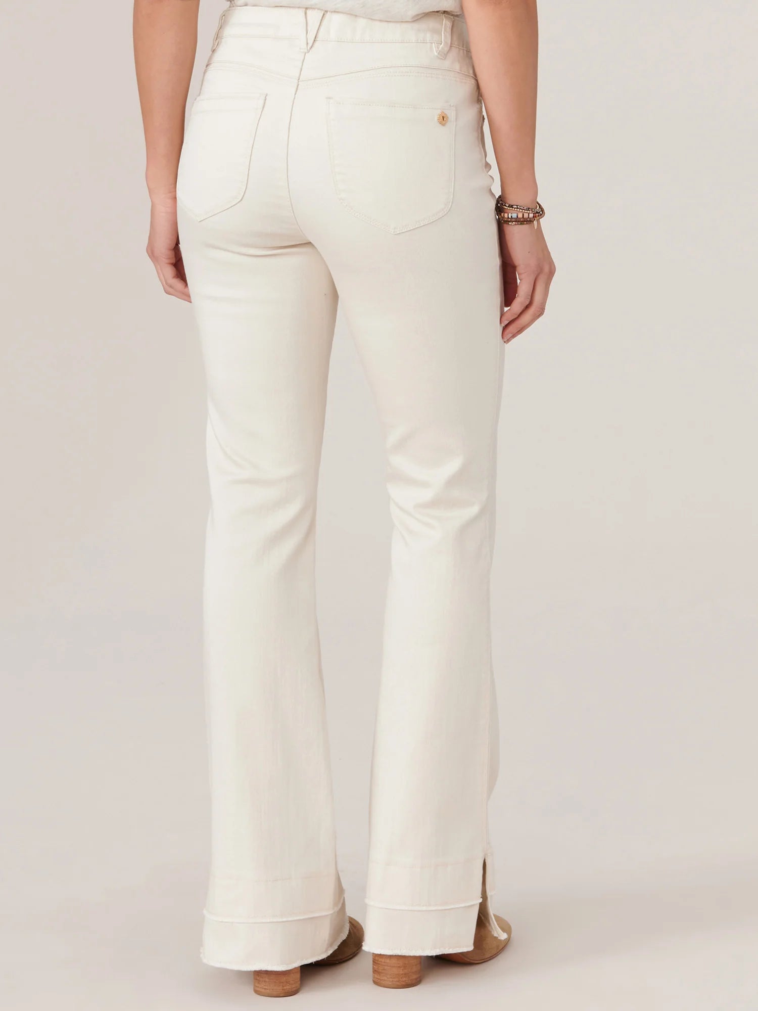 "Ab"solution® High Rise Itty Bitty More Boot with Double Fray Hem