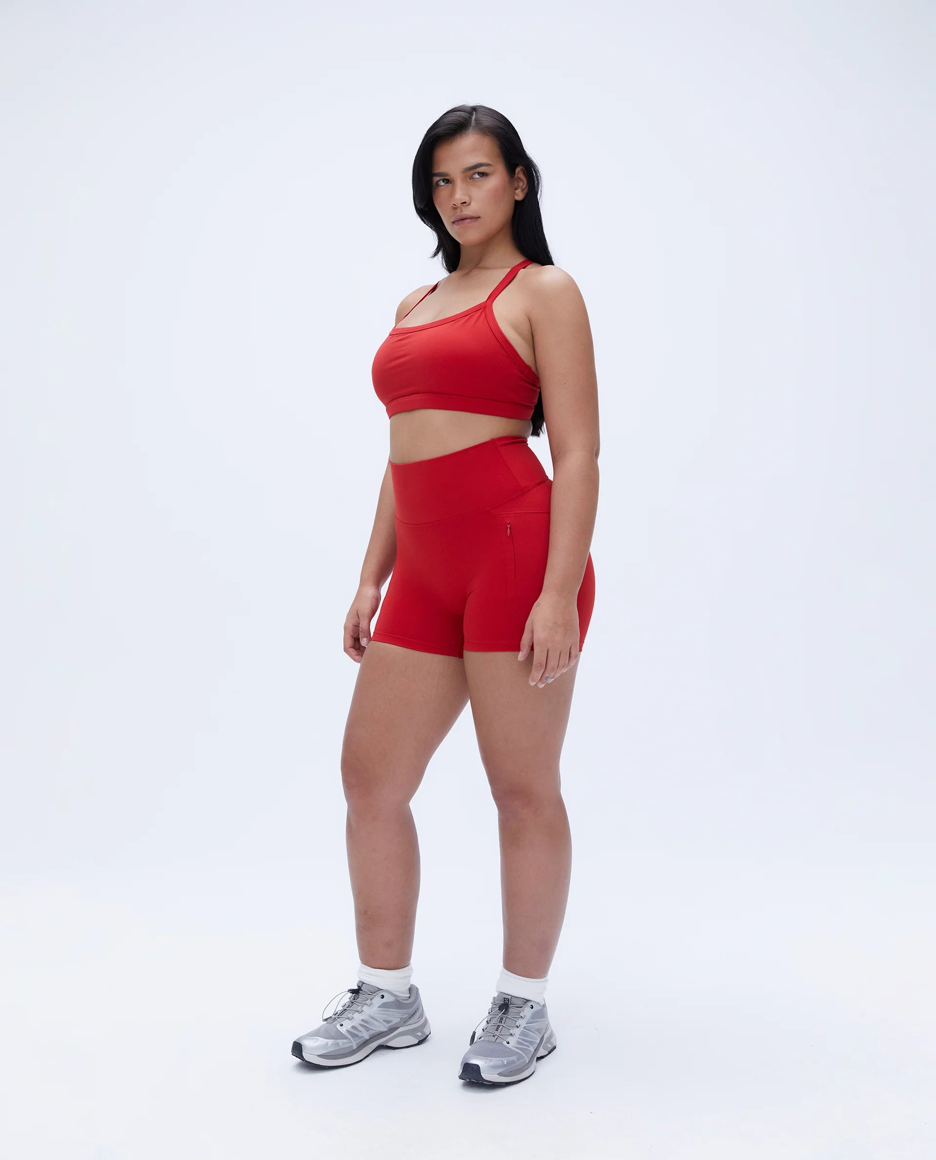Ultimate Ultra Crop Pocket Short - Classic Red