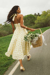 Alice Floral Halter Midi Dress