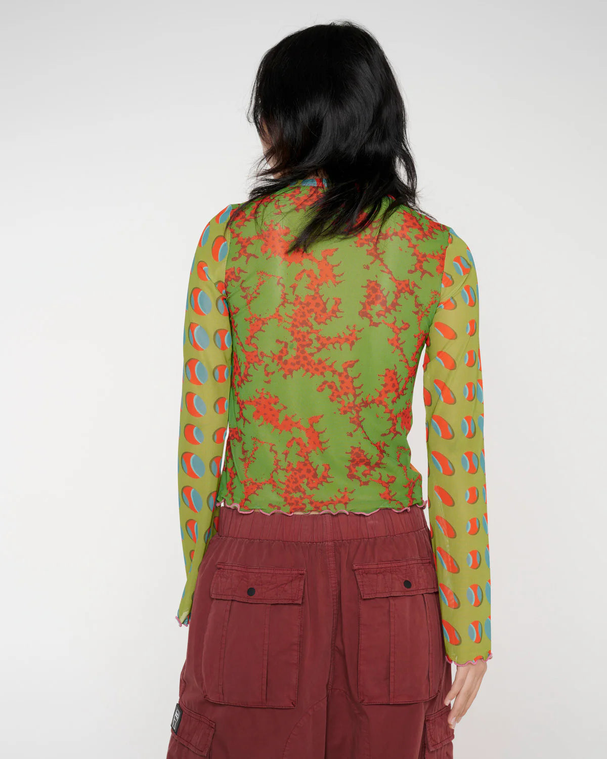 Dna Hypermesh Bell Sleeve Top - Multi