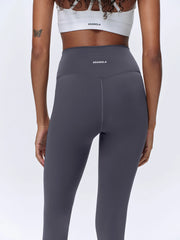 Ultimate Seam Detail Zip Pocket Leggings - Dark Grey