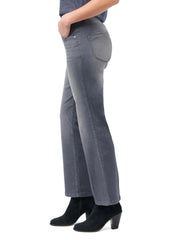 "Ab"solution® High Rise Grey Denim Cropped Barely Bootcut Jean