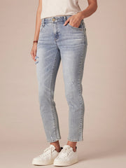"Ab"solution® High Rise Light Blue Vintage Denim Skinny Jeans