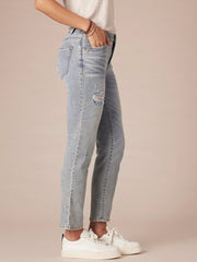 "Ab"solution® High Rise Light Blue Vintage Denim Skinny Jeans