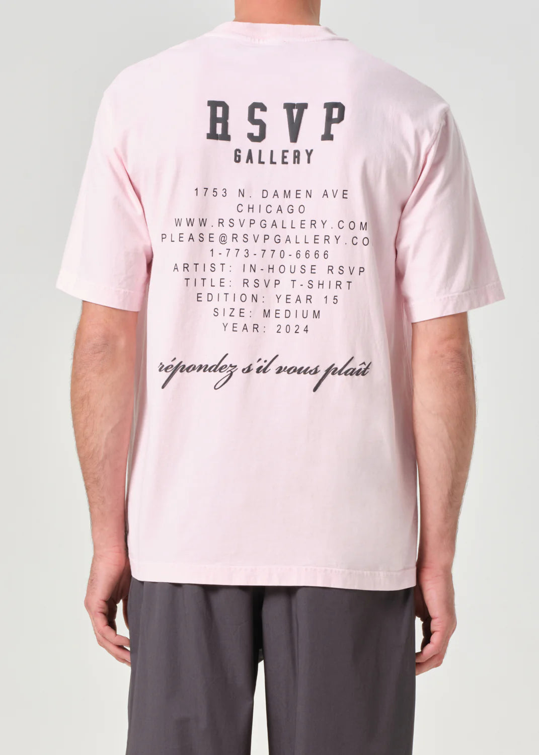 AGOLDE / RSVP Gallery S/S Tee in Pink / Black