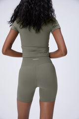 Ultimate Crop Shorts - Olive Green