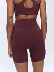 Ultimate Ultra Crop Pocket Shorts - Burgundy