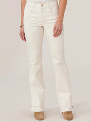 "Ab"solution® High Rise Itty Bitty More Boot with Double Fray Hem