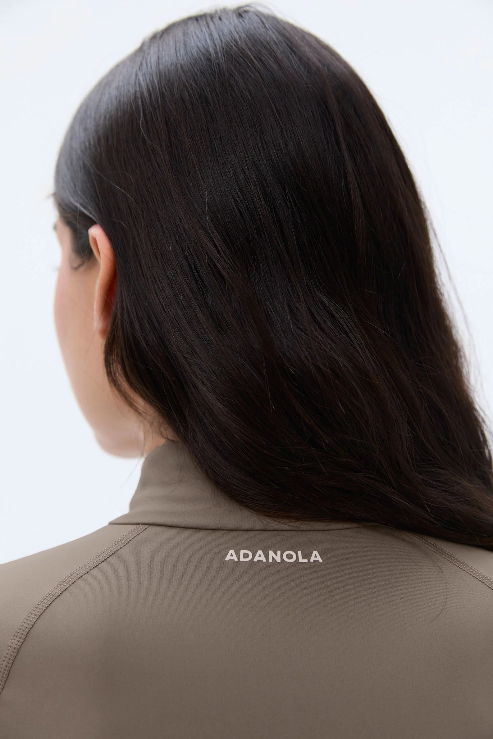Ultimate Long Sleeve Quarter Zip Top - Cocoa Brown