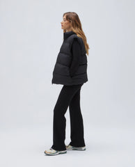 Padded Oversized Gilet - Black