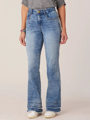 "Ab"solution® High Rise Itty Bitty More Double Fray Hem Jean