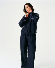 Piping Track Jacket - Navy Blue