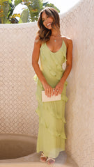 Sophia Maxi Dress - Lime