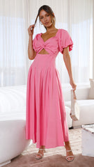 Christina Maxi Dress - Hot Pink