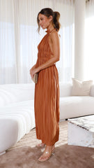 Frances Maxi Dress - Rust